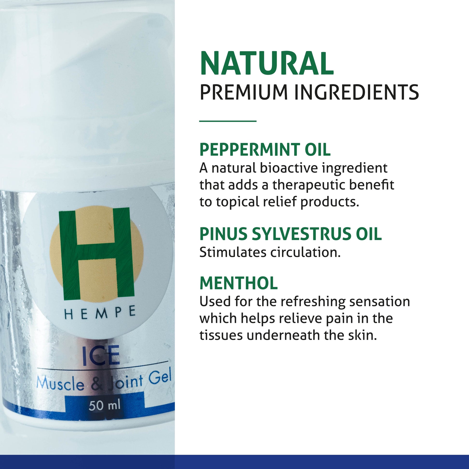 Hempe Ice Packs HEMPE Ice Muscle & Joint Gel 50ml
