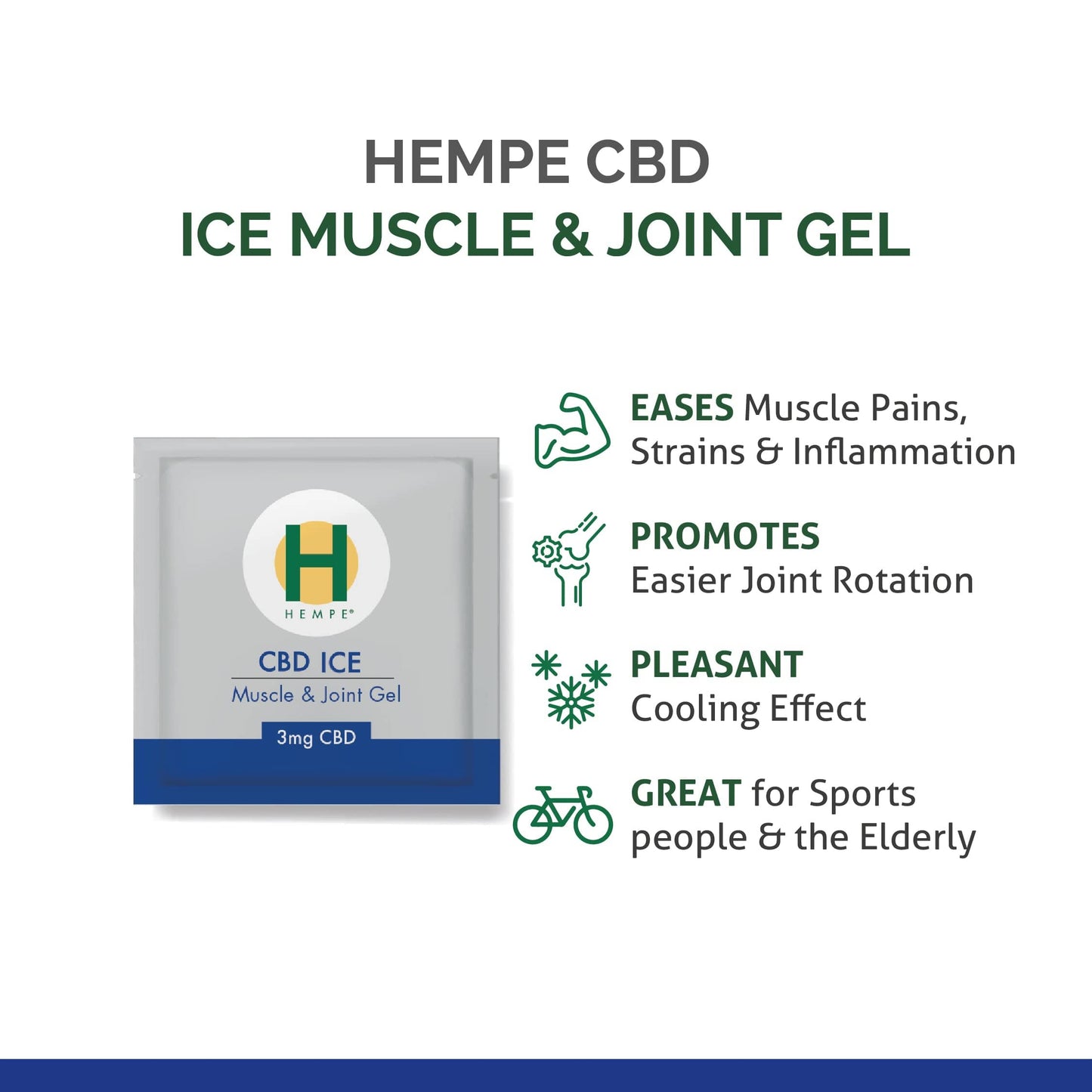 Hempe Ice Packs * NEW* HEMPE Ice Muscle & Joint Sample Sachet 3ml