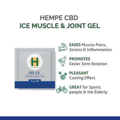 Hempe Ice Packs * NEW* HEMPE Ice Muscle & Joint Sample Sachet 3ml